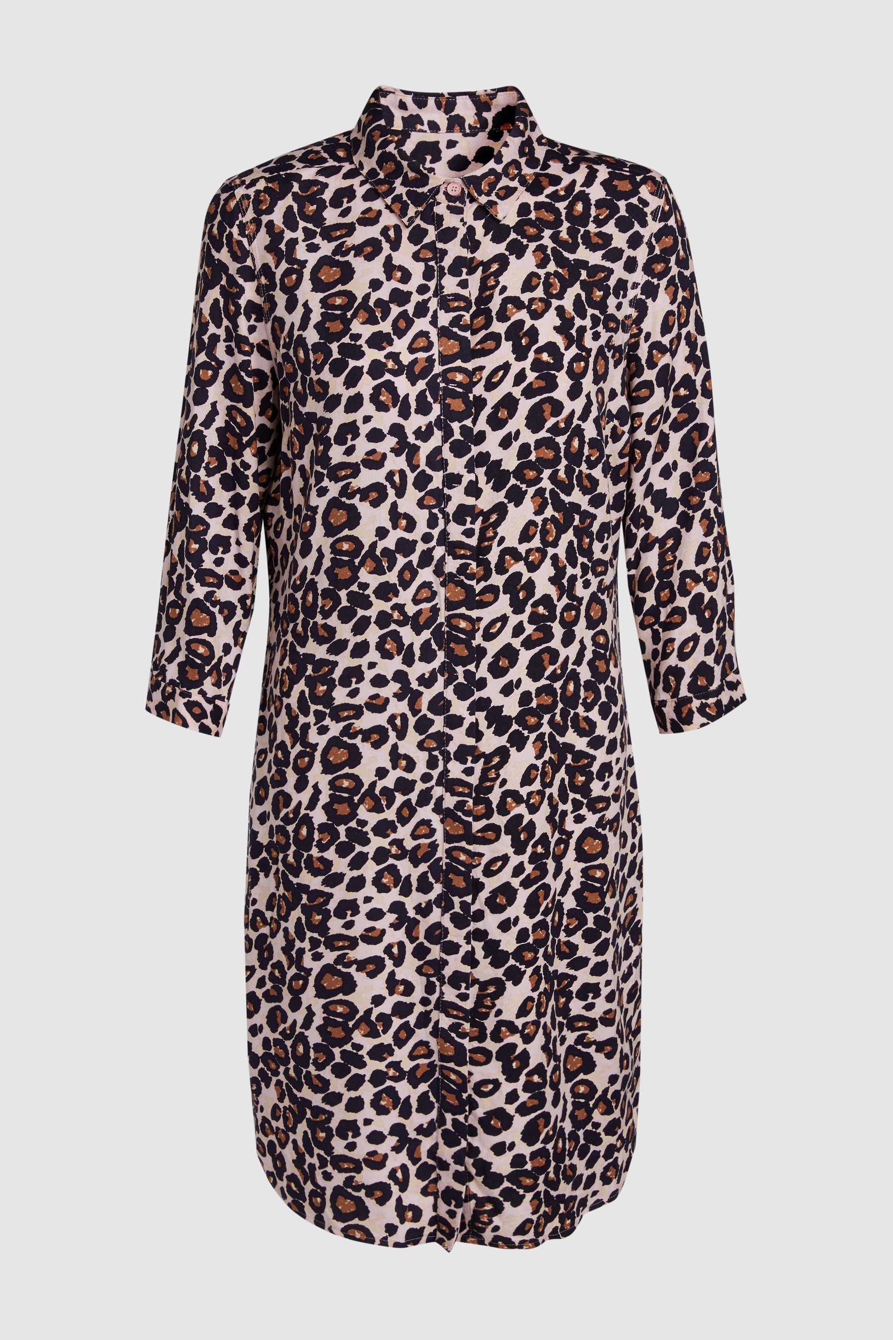 NEXT // Animal Print Shirt Dress – Pink – Never Knowingly Concise